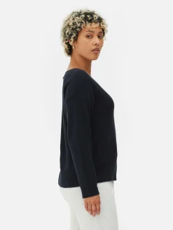 Pull à Manches Longues Et Col Bateau|Primark New