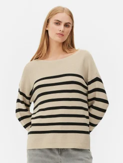 Pull à Manches Longues Et Col Bateau|Primark Outlet
