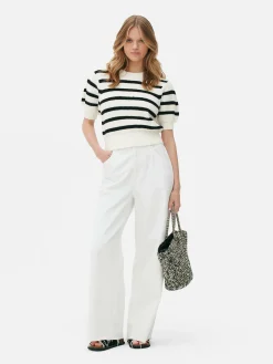 Pull à Rayures Et Manches Bouffantes|Primark Sale