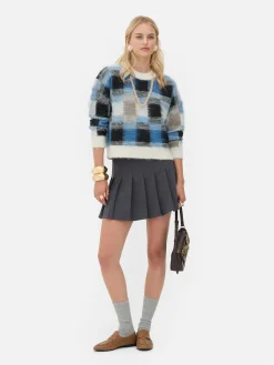 Pull Brossé à Carreaux Rita Ora|Primark Online