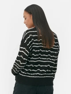 Pull En Maille Ajourée à Col Ras-du-cou|Primark Online