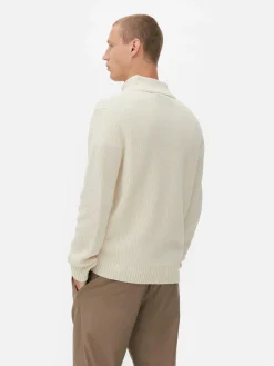 Pull En Maille Côtelée à Col Zippé|Primark Best