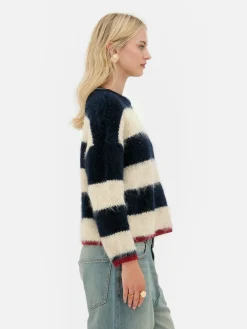 Pull En Maille Duveteuse à Rayures Rita Ora|Primark Online