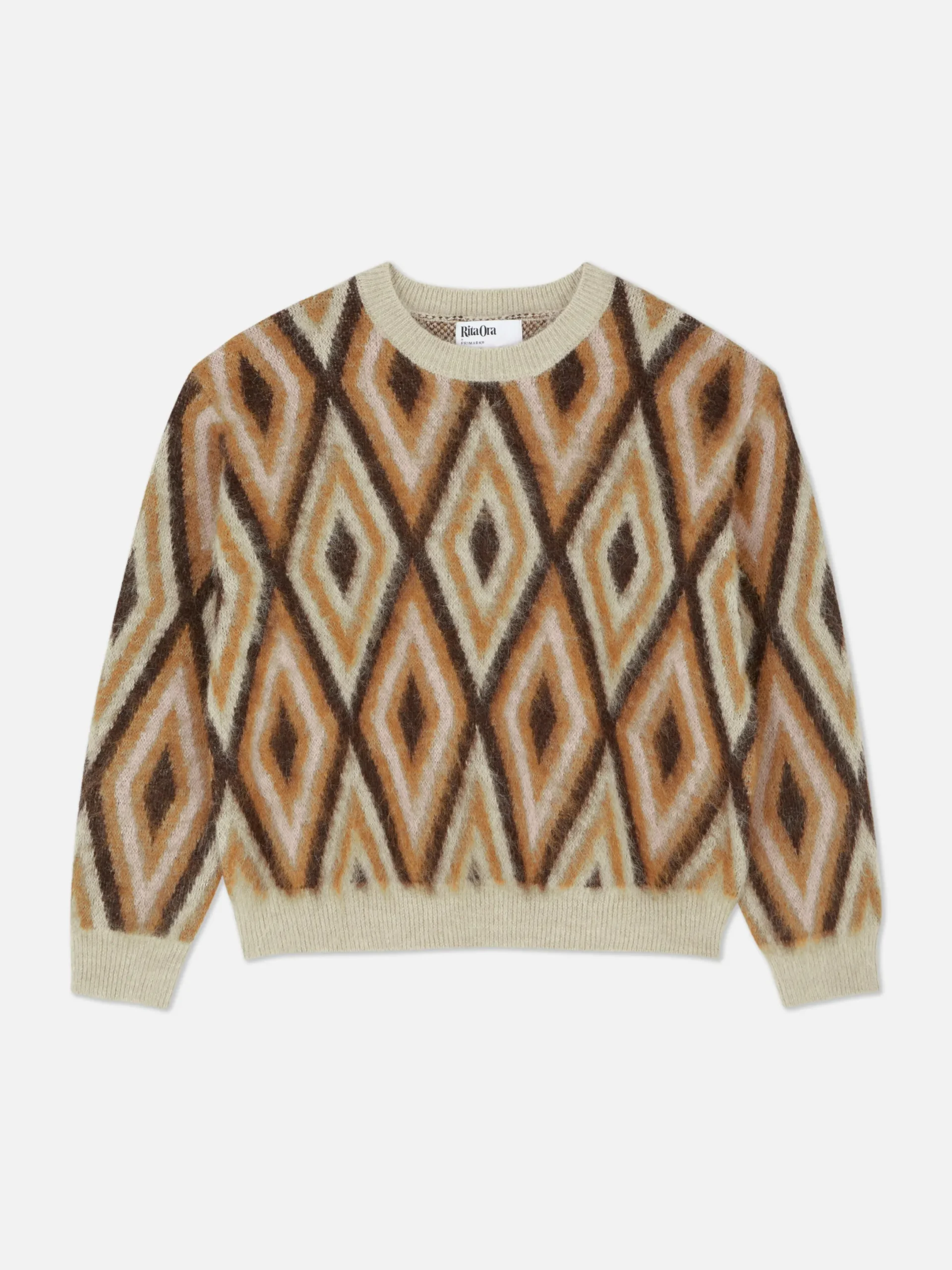 Pull En Tricot à Motif Losange Rita Ora|Primark Online