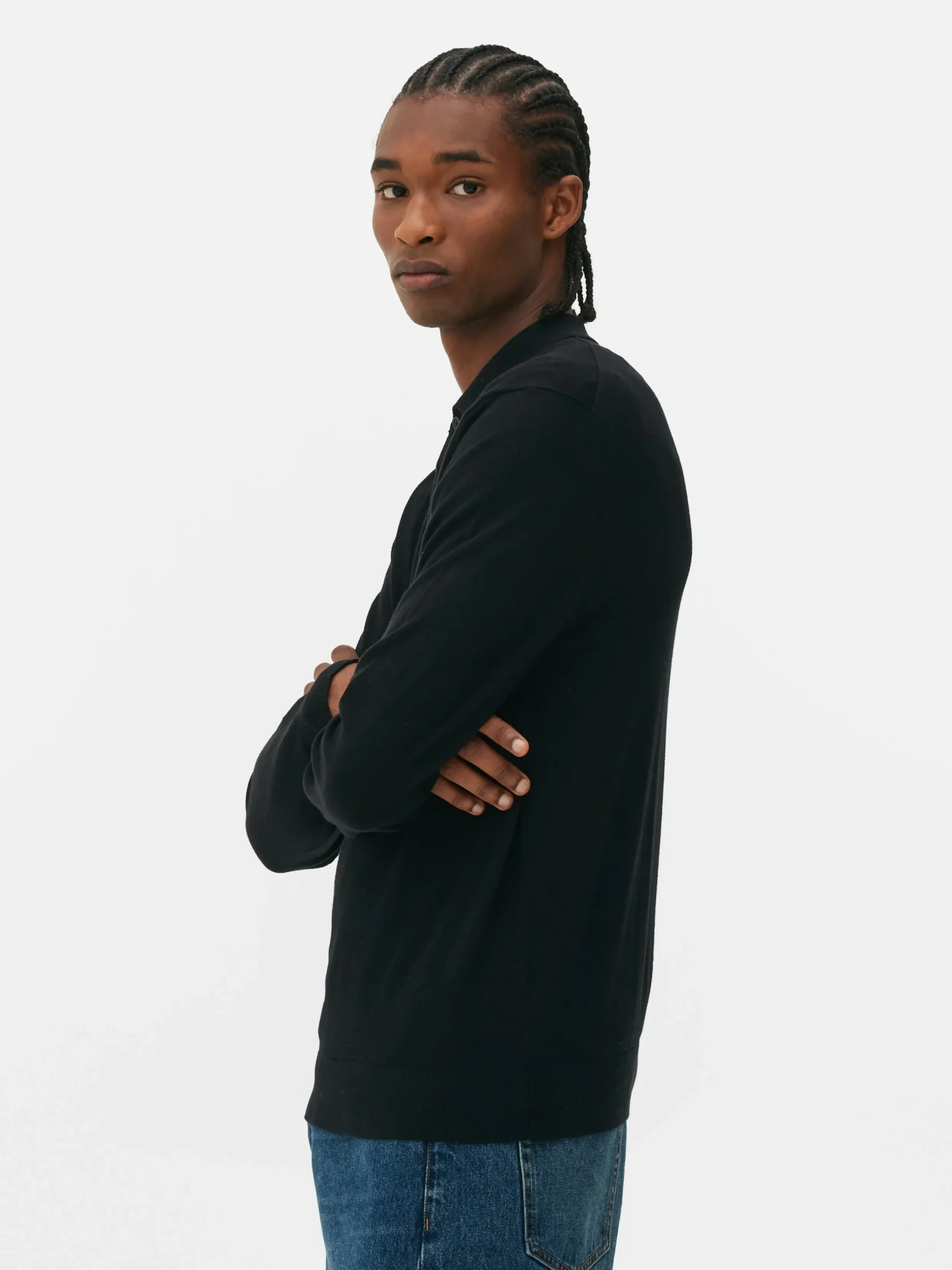 Pull Polo à Manches Longues|Primark New