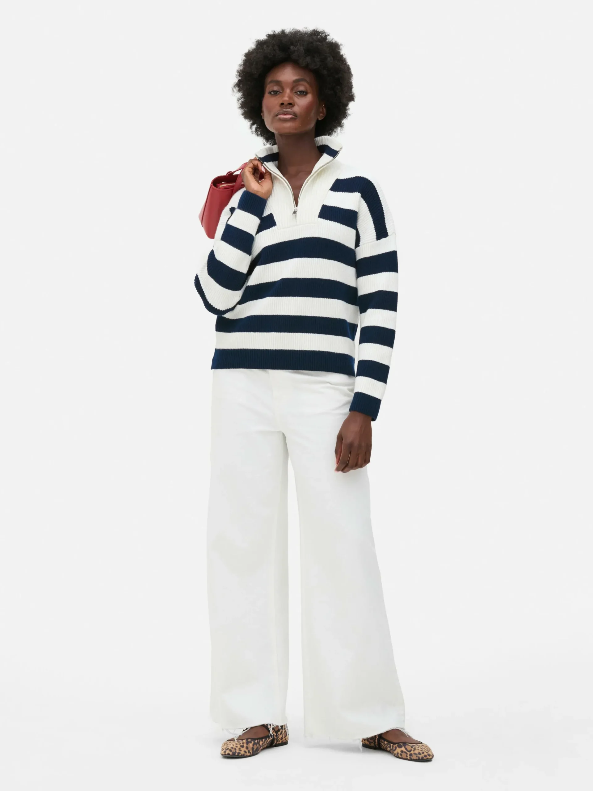 Pull Tricoté à Encolure Zippée|Primark New