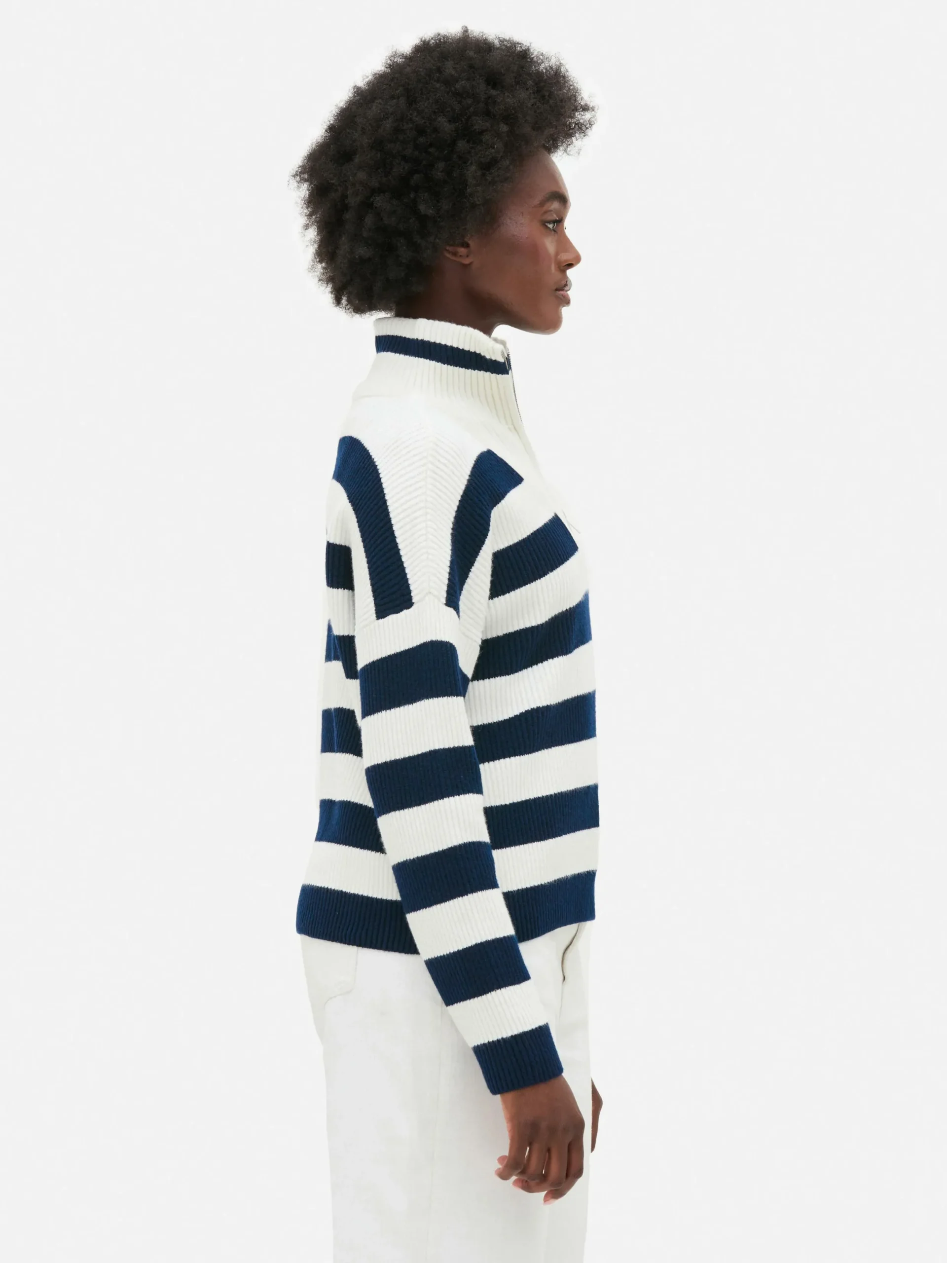 Pull Tricoté à Encolure Zippée|Primark New