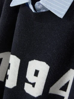 Pull Tricoté à Message Et Chemise Deux-en-un|Primark Best