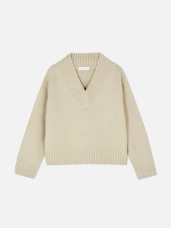 Pull Tricoté épais à Col En V|Primark Sale