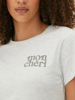 Pyjama à Manches Courtes Graphique En Jersey|Primark Clearance