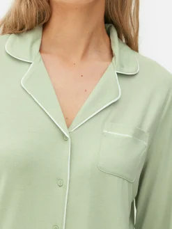 Pyjama Boyfriend En Jersey à Manches Longues|Primark Outlet