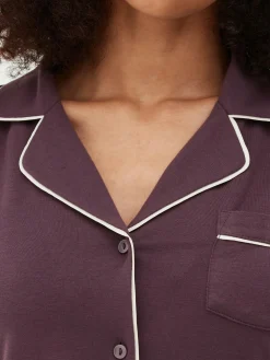 Pyjama Boyfriend En Jersey à Manches Longues|Primark Discount