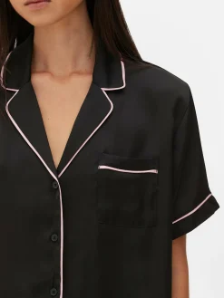 Pyjama Chemise De Nuit Et Short En Satin|Primark