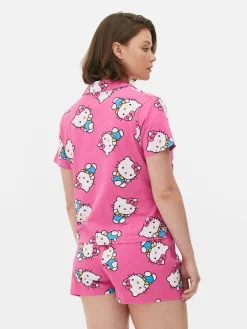 Pyjama Chemise Et Short 50e Anniversaire Hello Kitty|Primark New