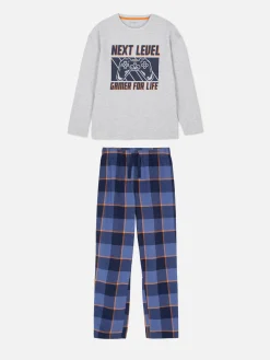 Pyjama De Gamer à Carreaux|Primark New