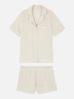 Pyjama En Jersey à Manches Courtes|Primark Hot