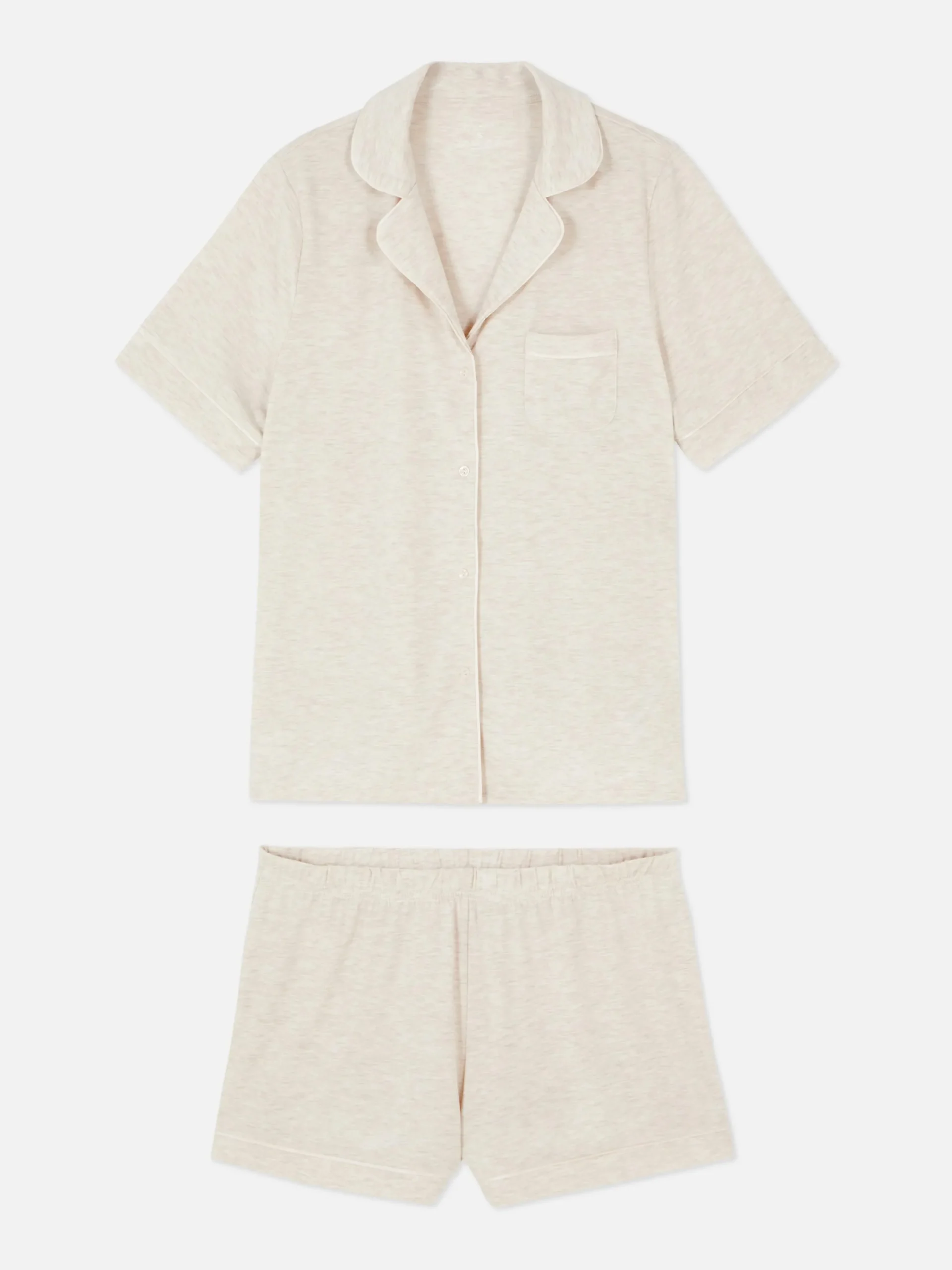 Pyjama En Jersey à Manches Courtes|Primark Hot