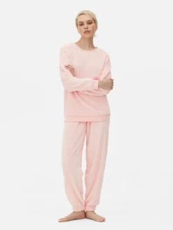 Pyjama En Molleton à Manches Longues|Primark Discount