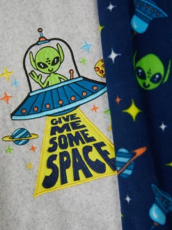 Pyjama En Molleton à Motif Spatial|Primark