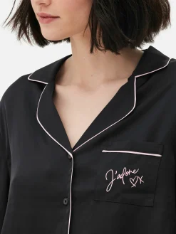 Pyjama En Satin à Manches Longues|Primark Hot