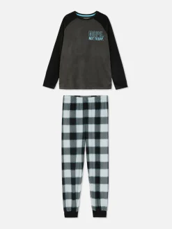 Pyjama En Velours à Carreaux|Primark Best