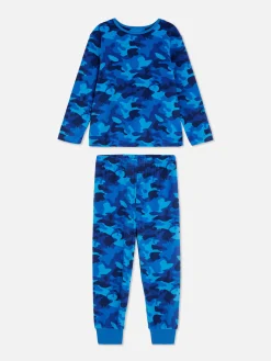 Pyjama En Velours à Motif Camouflage|Primark
