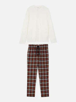 Pyjama Long Brossé|Primark Clearance