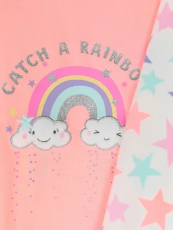 Pyjama Long En Velours Arc-en-ciel|Primark Discount