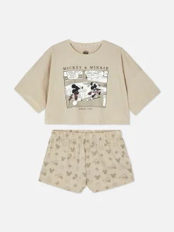 Pyjama Short à Motif Disney Mickey Mouse|Primark Outlet