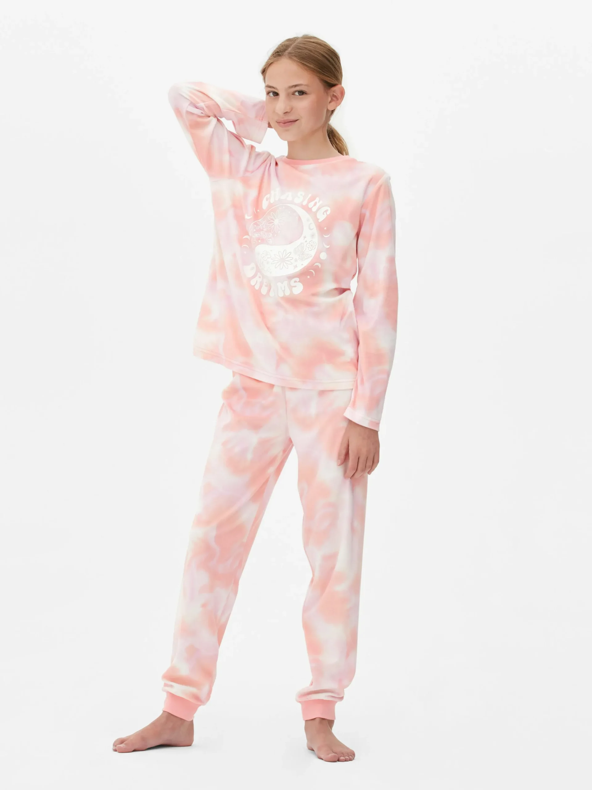Pyjama Tie Dye En Tissu Minky Chasing Dreams|Primark Sale