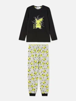Pyjama T-shirt Et Pantalon Pokémon Pikachu|Primark Discount