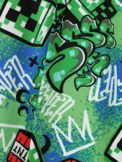 Pyjama T-shirt Et Pantalon à Motif Graffiti Minecraft|Primark Best