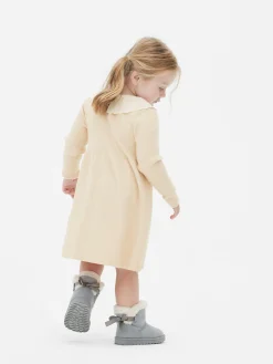 Robe En Maille à Col Brodé|Primark Sale