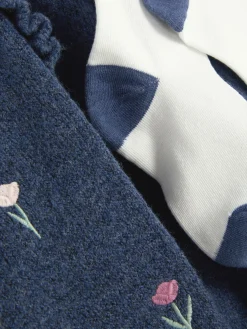 Robe En Maille à Fleurs Brodées|Primark Outlet