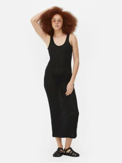 Robe Mi-longue En Crochet|Primark Sale