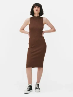 Robe Mi-longue Sans Manches En Maille|Primark New