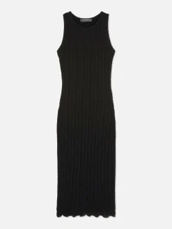 Robe Mi-longue Texturée à Dos Nageur|Primark Hot