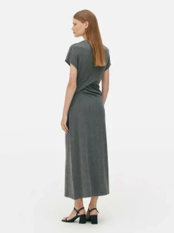 Robe Mi-longue Torsadée En Jersey The Edit|Primark New
