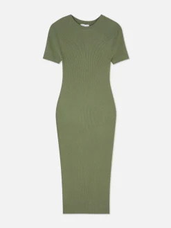 Robe-pull Mi-longue à Manches Courtes|Primark Outlet