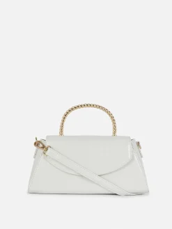 Sac à Bandoulière En Imitation Croco Avec Poignée En Métal|Primark Outlet