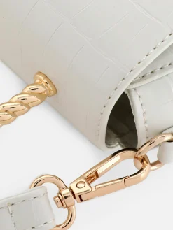 Sac à Bandoulière En Imitation Croco Avec Poignée En Métal|Primark Outlet