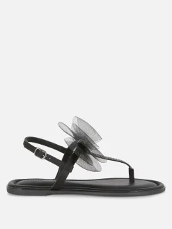 Sandales à Nœud En Maille, Pointure Large|Primark Outlet