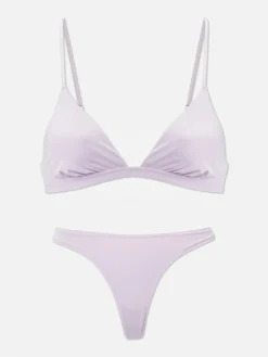 Soutien-gorge Triangle Et String En Microfibre|Primark Discount