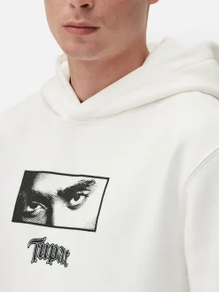 Sweat à Capuche Graphique Tupac|Primark Outlet