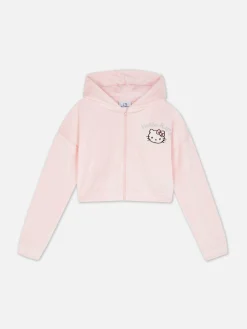 Sweat à Capuche Zippé En Velours à Coordonner Hello Kitty|Primark Online