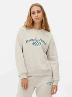 Sweat-shirt à Col Ras-du-cou Avec Message|Primark Sale