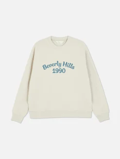 Sweat-shirt à Col Ras-du-cou Avec Message|Primark Sale