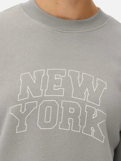 Sweat-shirt à Col Ras-du-cou Avec Message|Primark Discount