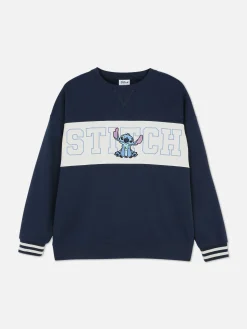 Sweat-shirt à Texte Contrasté Disney Stitch|Primark Discount