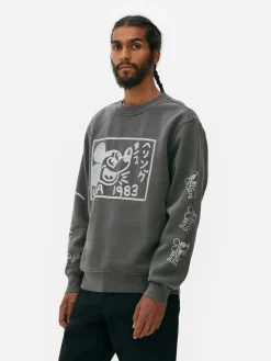 Sweat-shirt Délavé à L'acide Disney Mickey Mouse X Keith Haring|Primark Online